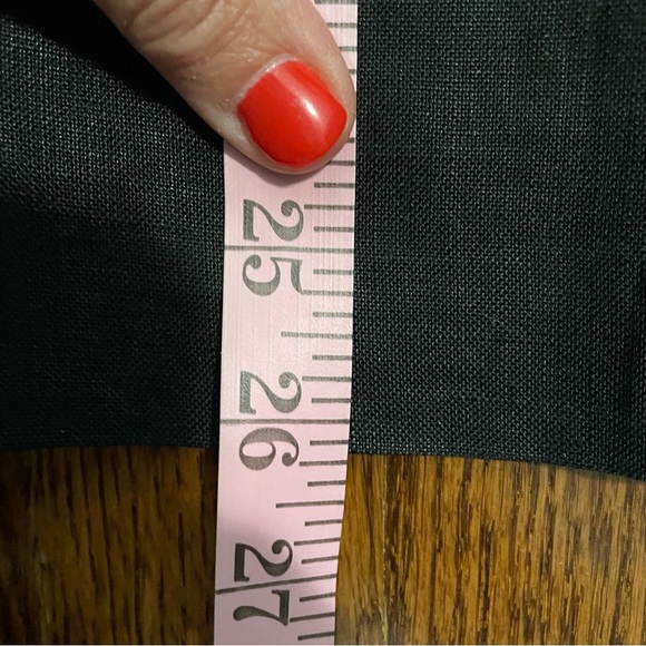 Linda Allard for Ellen Tracy Linen Black Blazer Size 14 - Picture 9 of 9